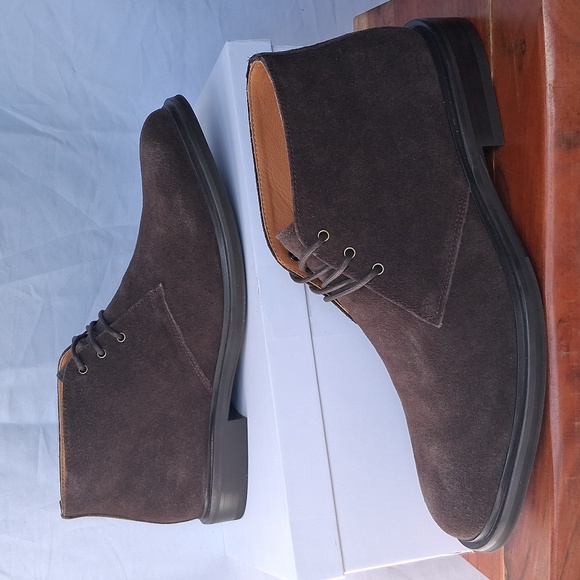 Quince Heritage Suede Chukka Boot Brunette 10.5